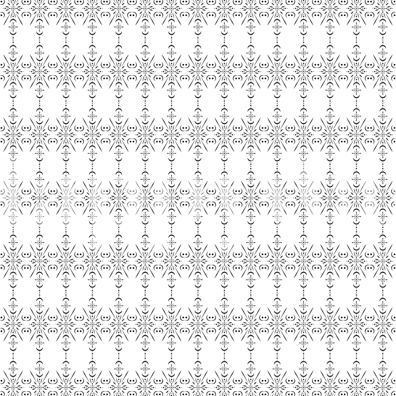 Intricate black and white ornamental pattern wallpaper