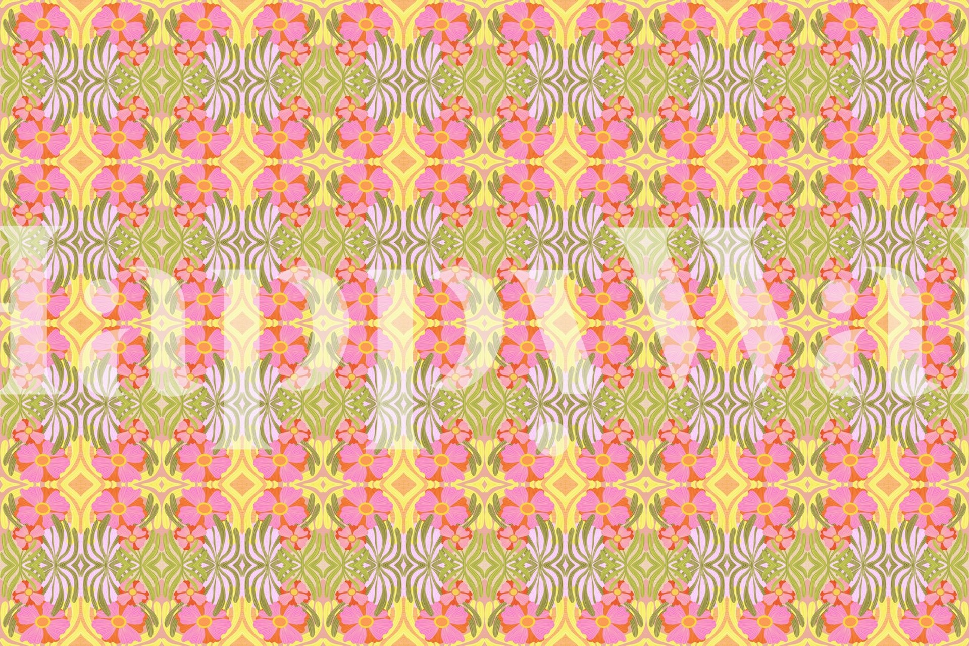 Modern Botanicals III Pattern Tapetdesign
