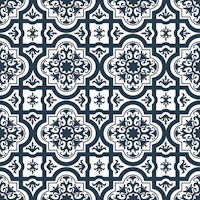 Moroccan monochrome ornament tapet
