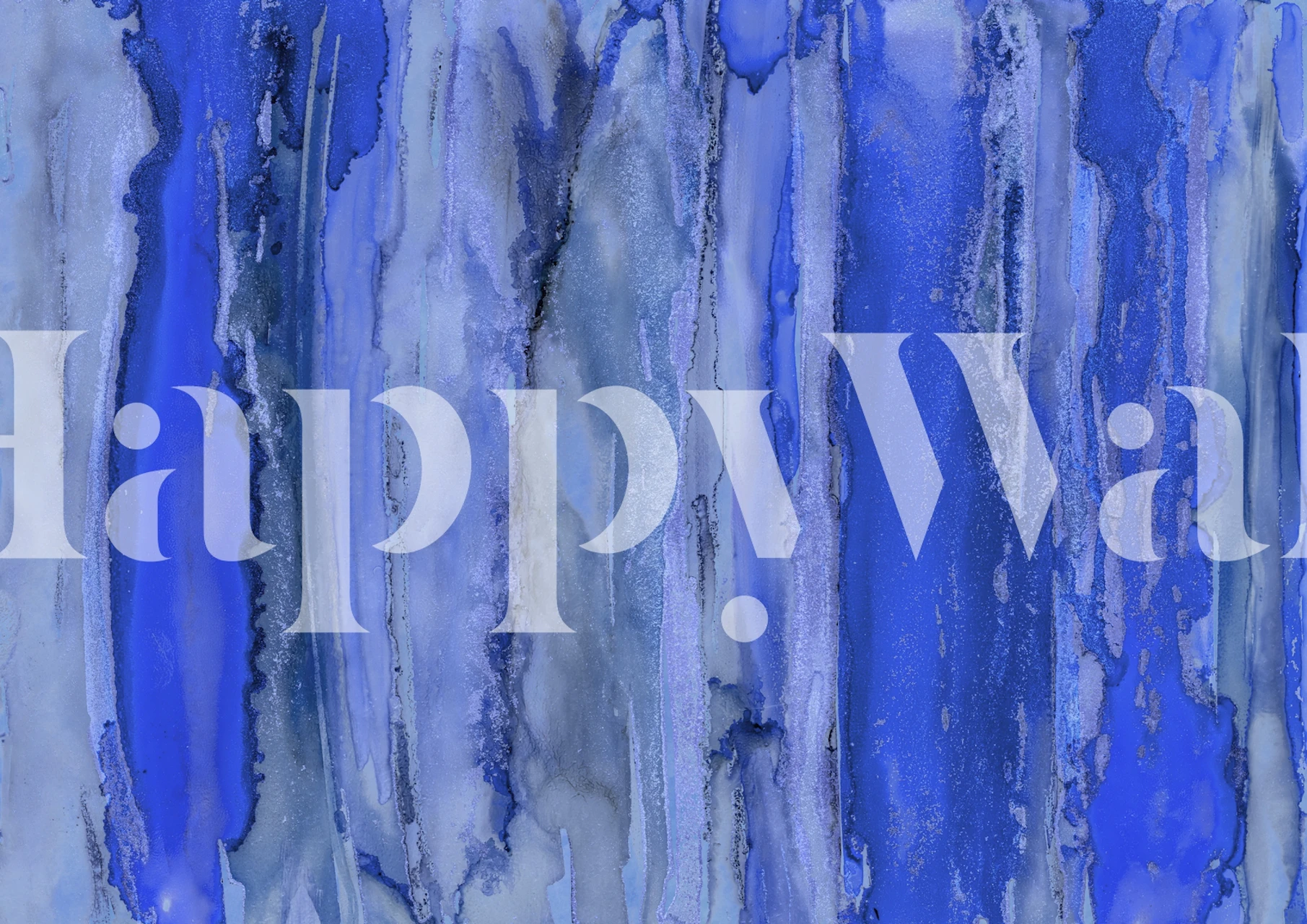 Blue and gray watercolor stripes wallpaper