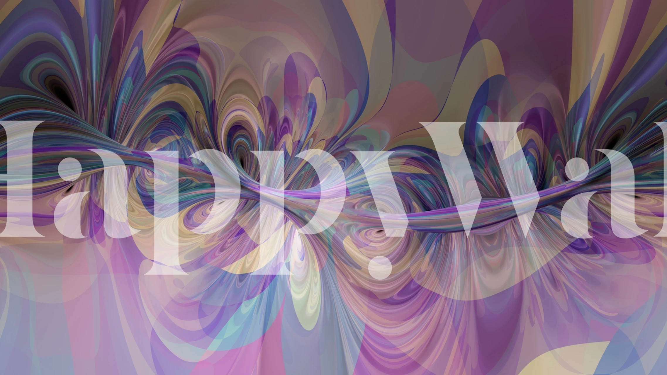 Abstract swirling patterns in soft purple and pastel colors wallpaper