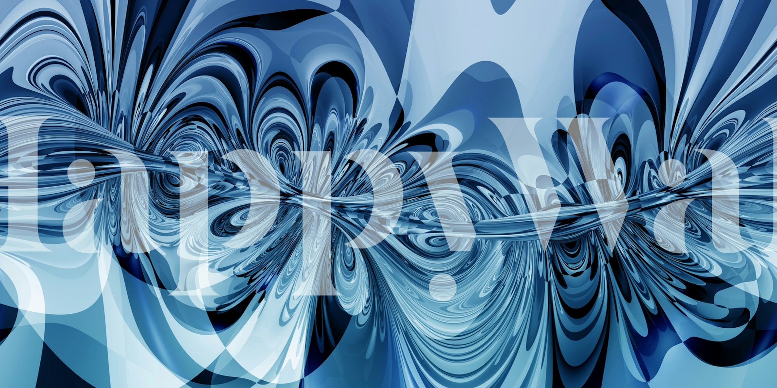 Winding Shapes 7 wallpaper in a room