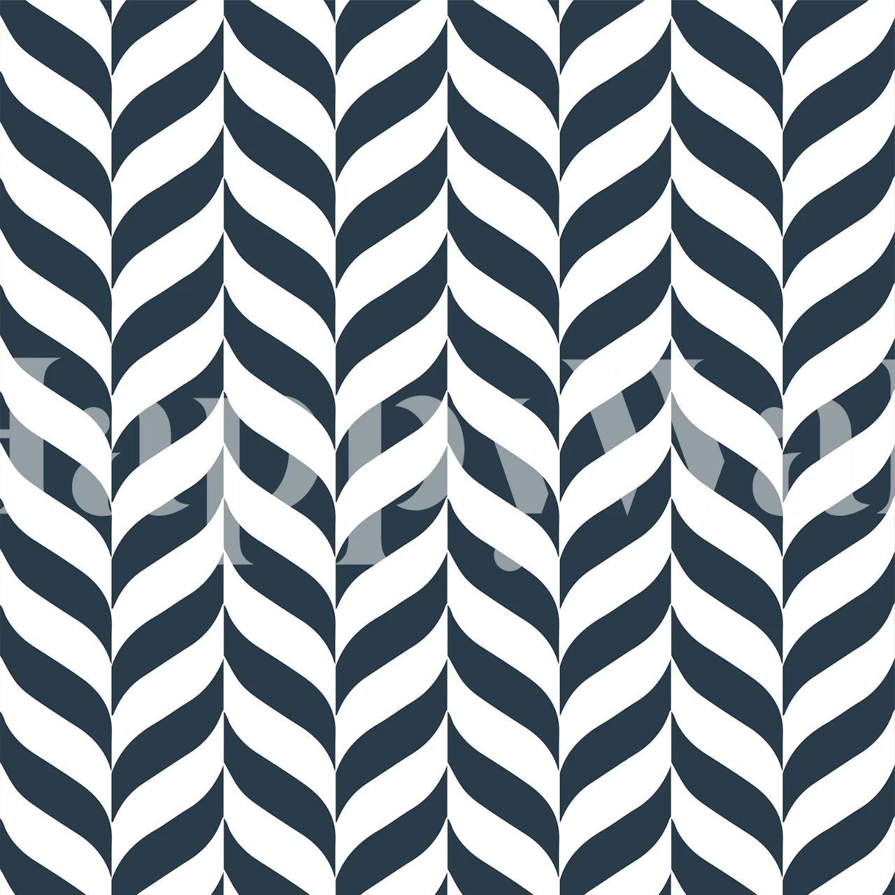 Monochrome chevron pattern tapet i rum