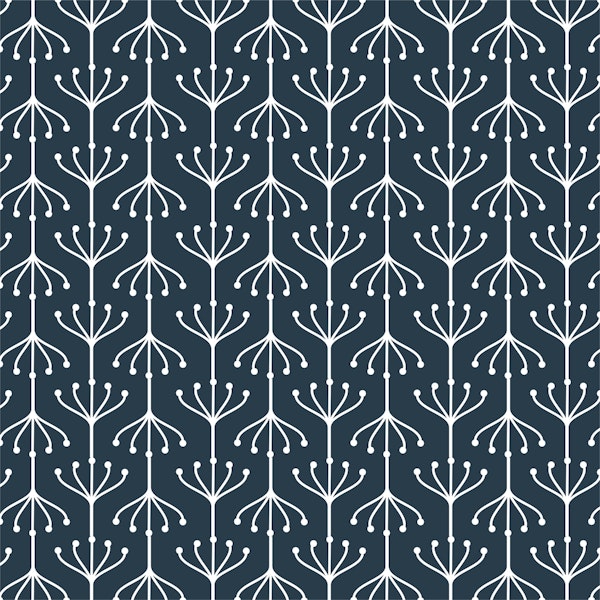 Dark Floral Abstract Pattern