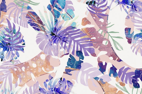 Modern abstract leaf nature