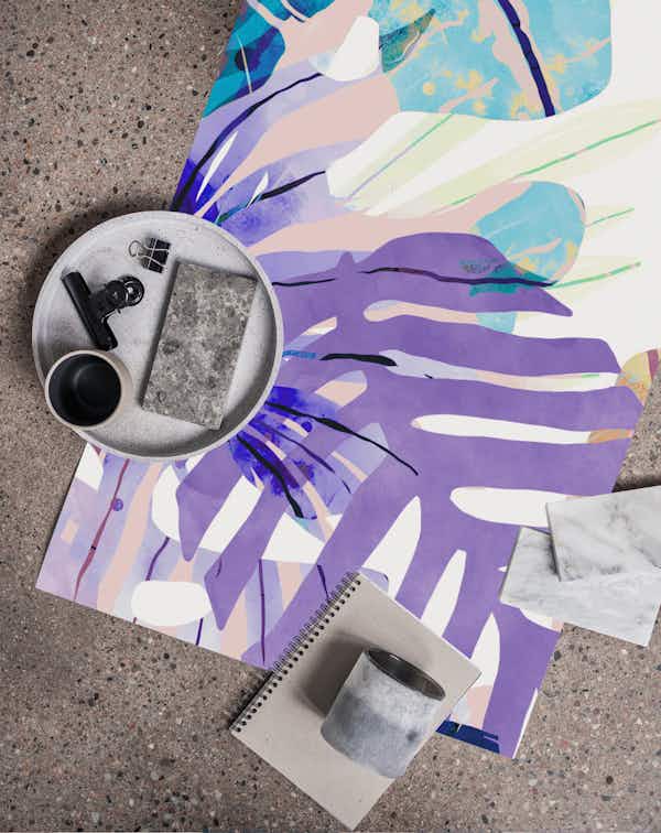 Modern abstract leaf nature wallpaper Happywall