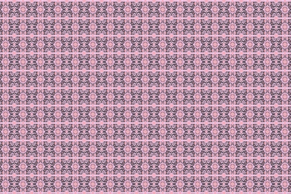 Boho Florals Pink Purple