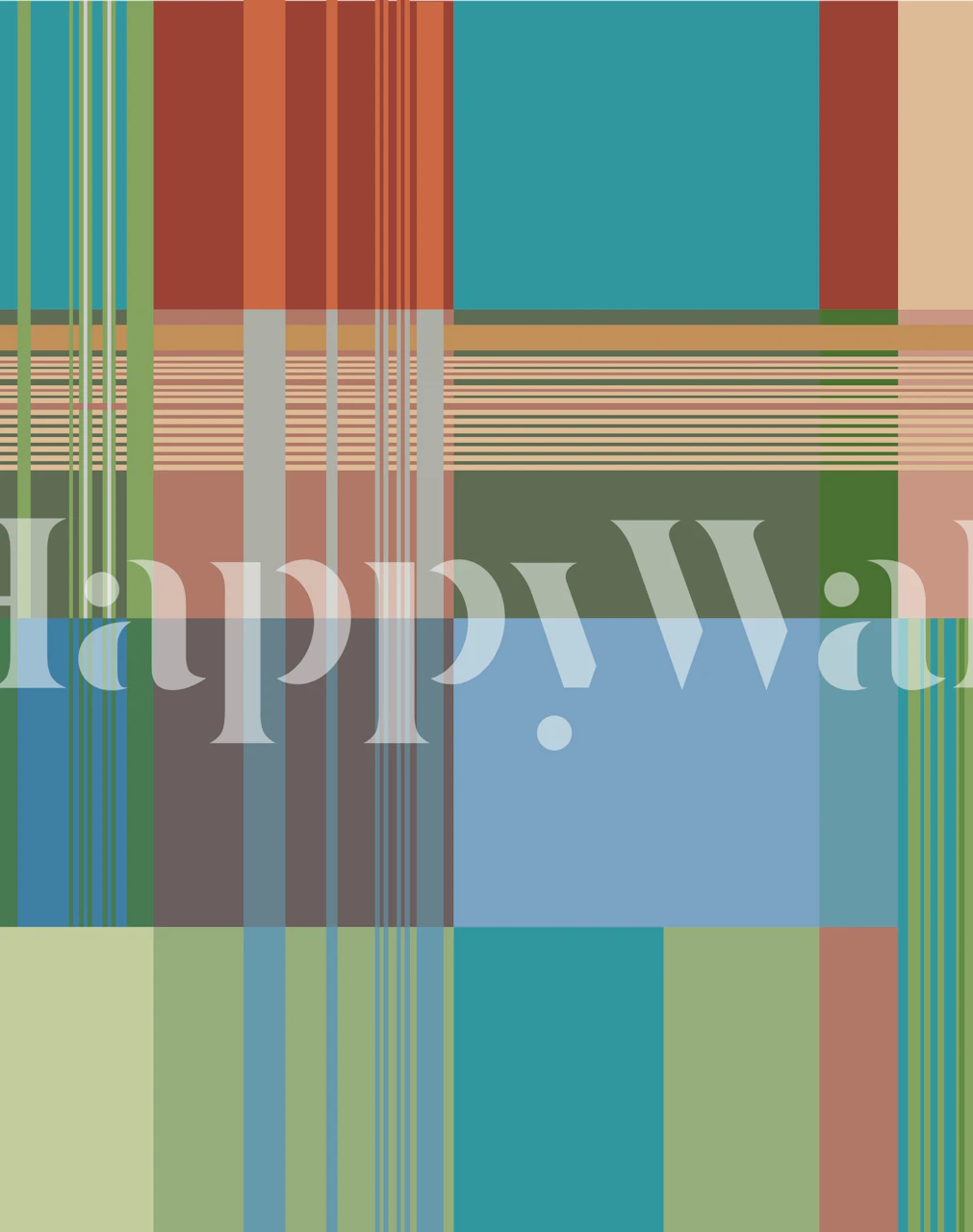 Geometric Pattern 12 wallpaper in a room