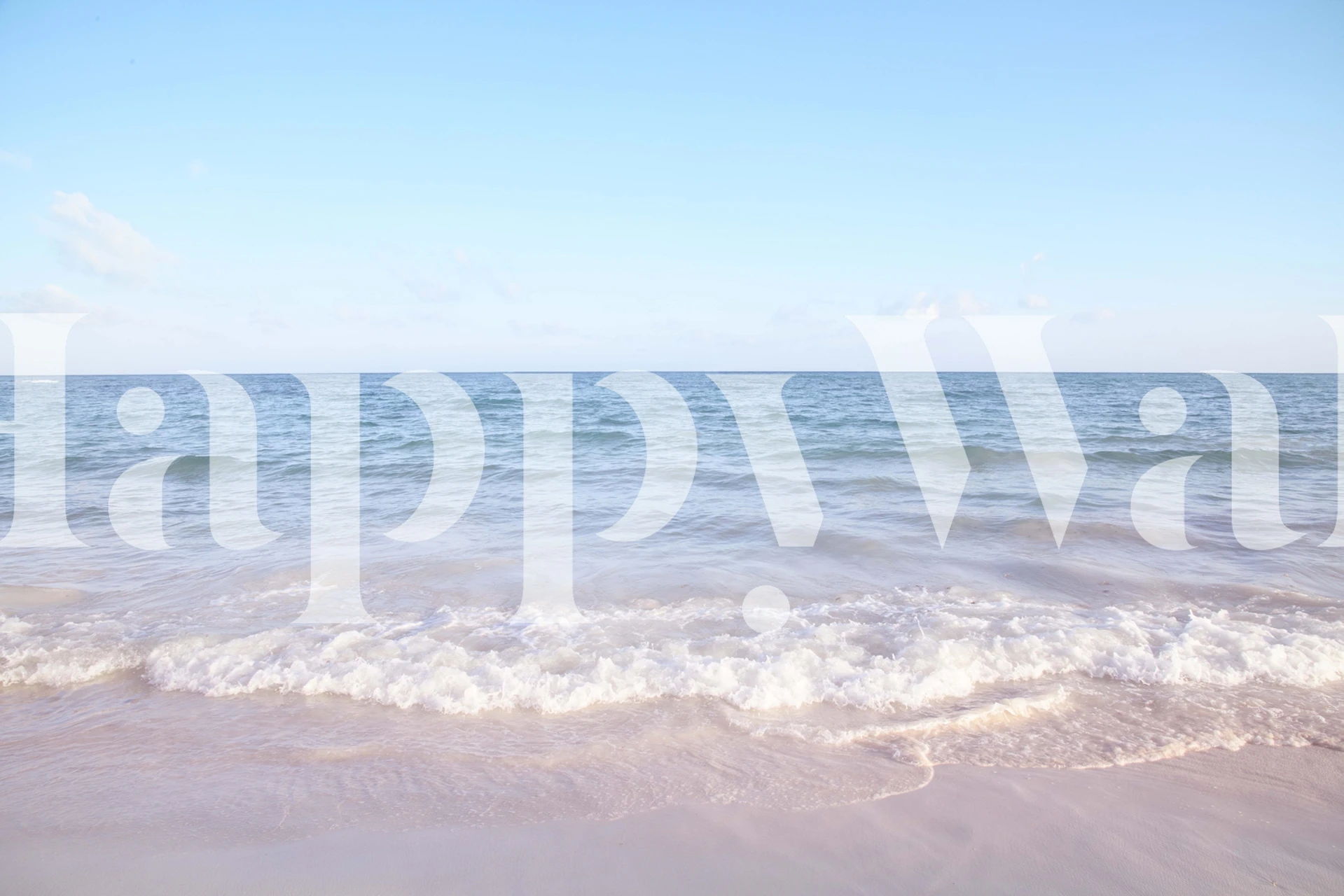 papier peint Caribbean Ocean dans une pièce