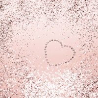 Sparkling ROSE GOLD Heart 5 tapete