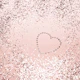 Sparkling ROSE GOLD Heart 5