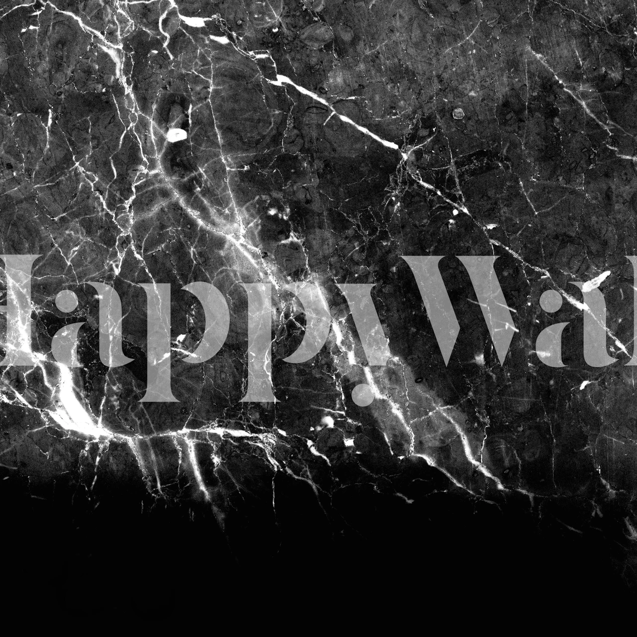 Black Gray Marble wallpaper in a stylish room