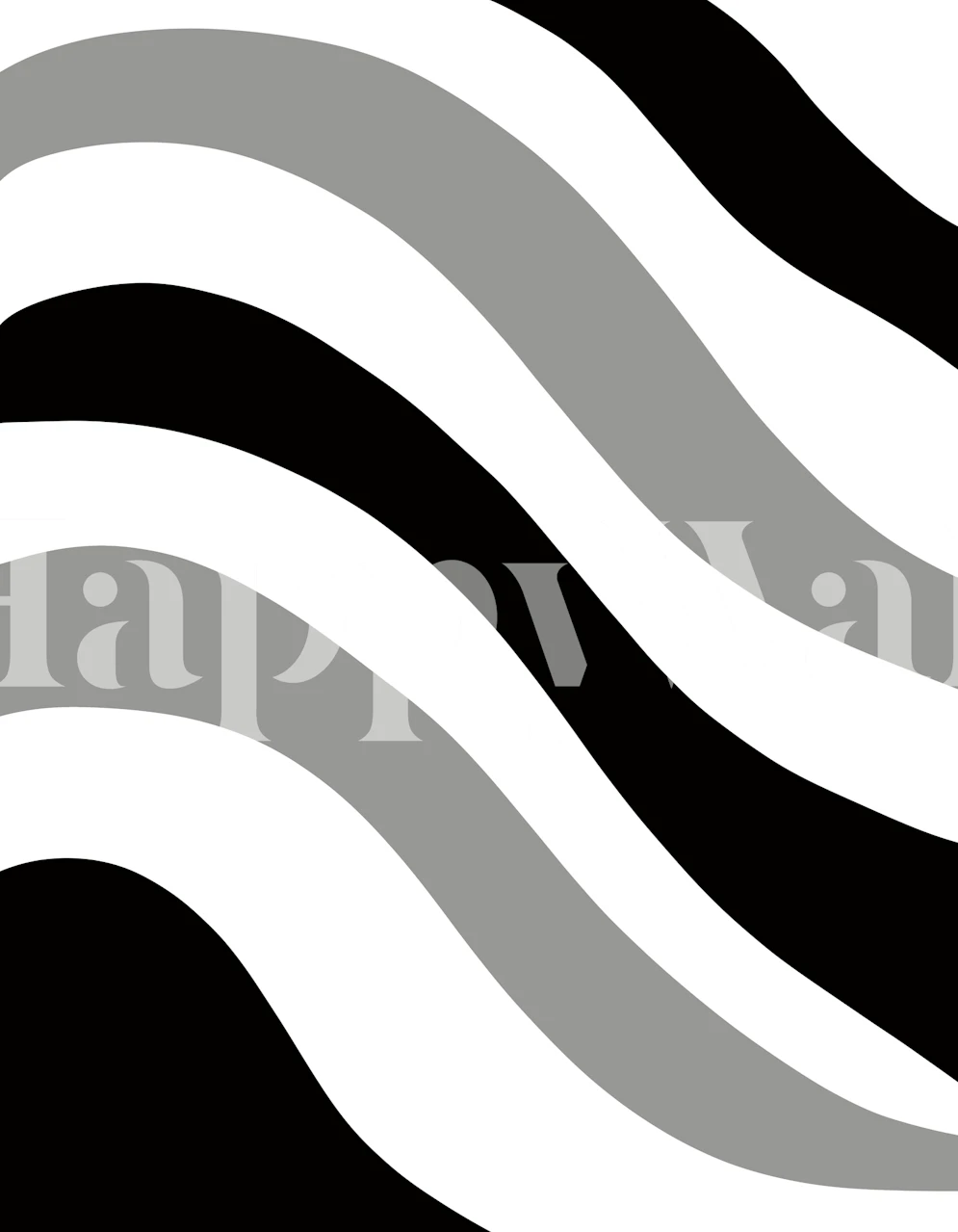 Czarno-biała fototapeta w stylu retro letnich fal