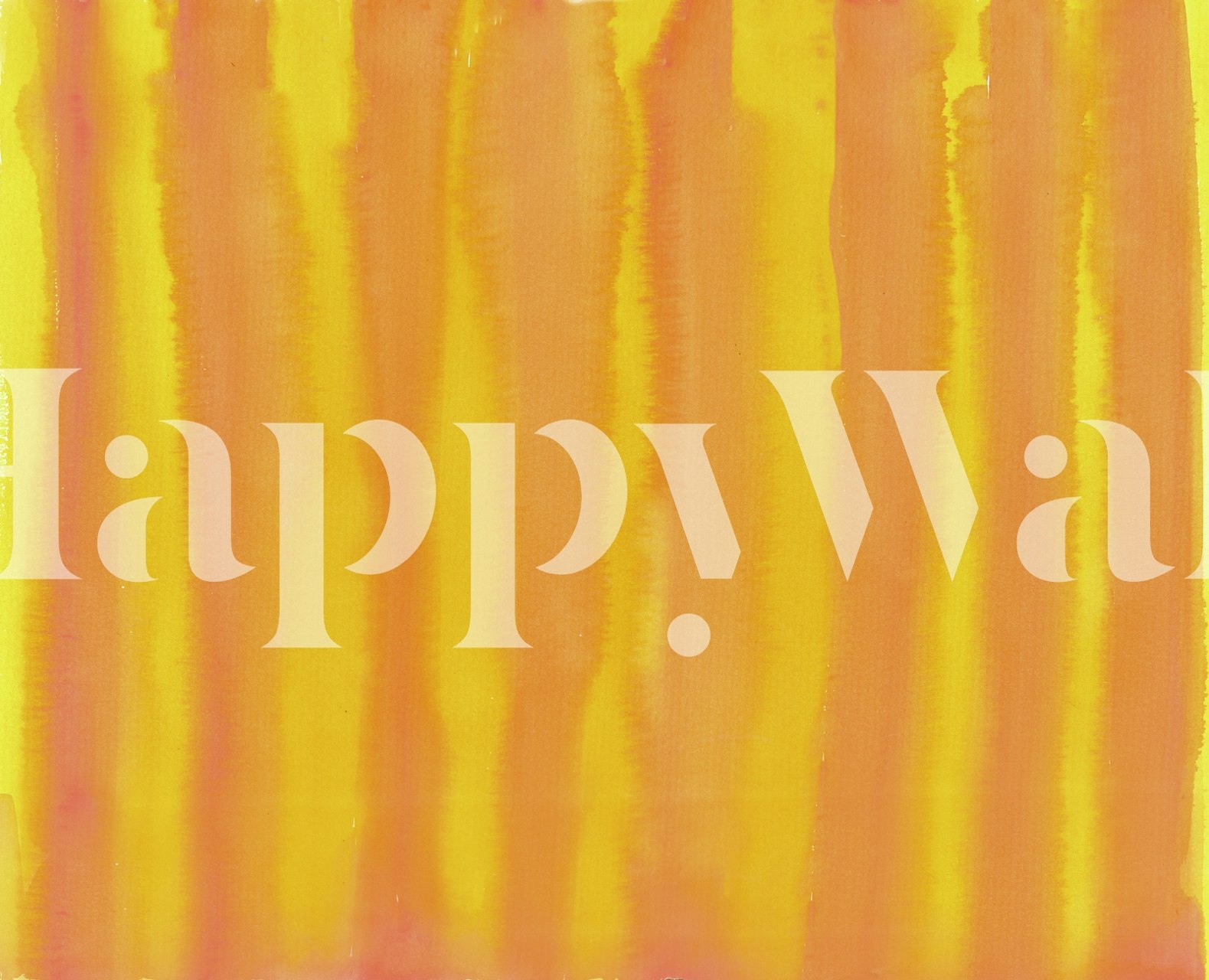 Design de papel de parede Yellow Orange Paint Stripes