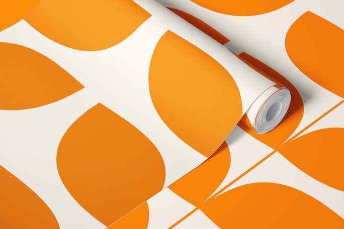Danish Pattern Orangewallpaper roll