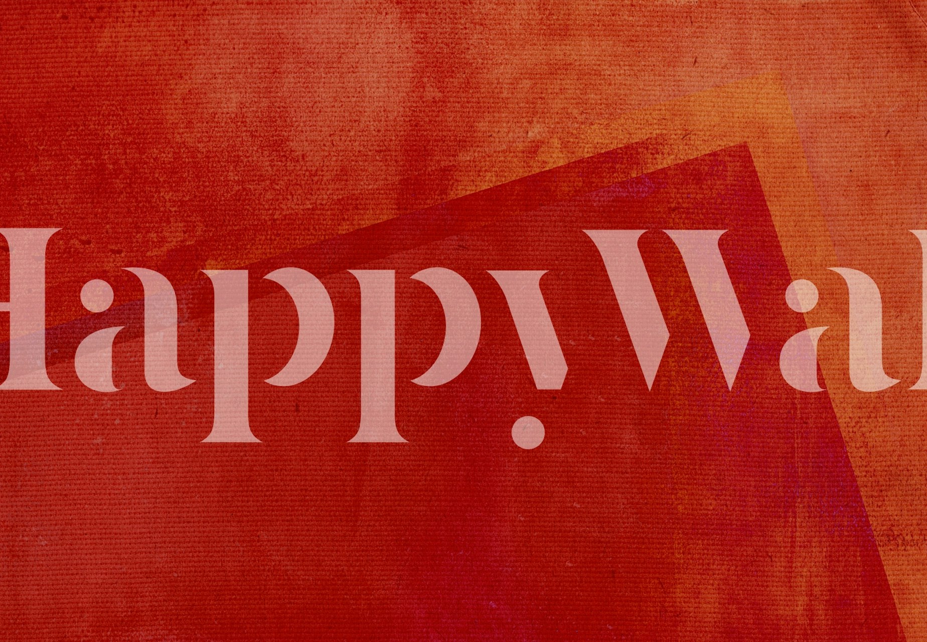 Abstract red hues wall mural with textural undertones