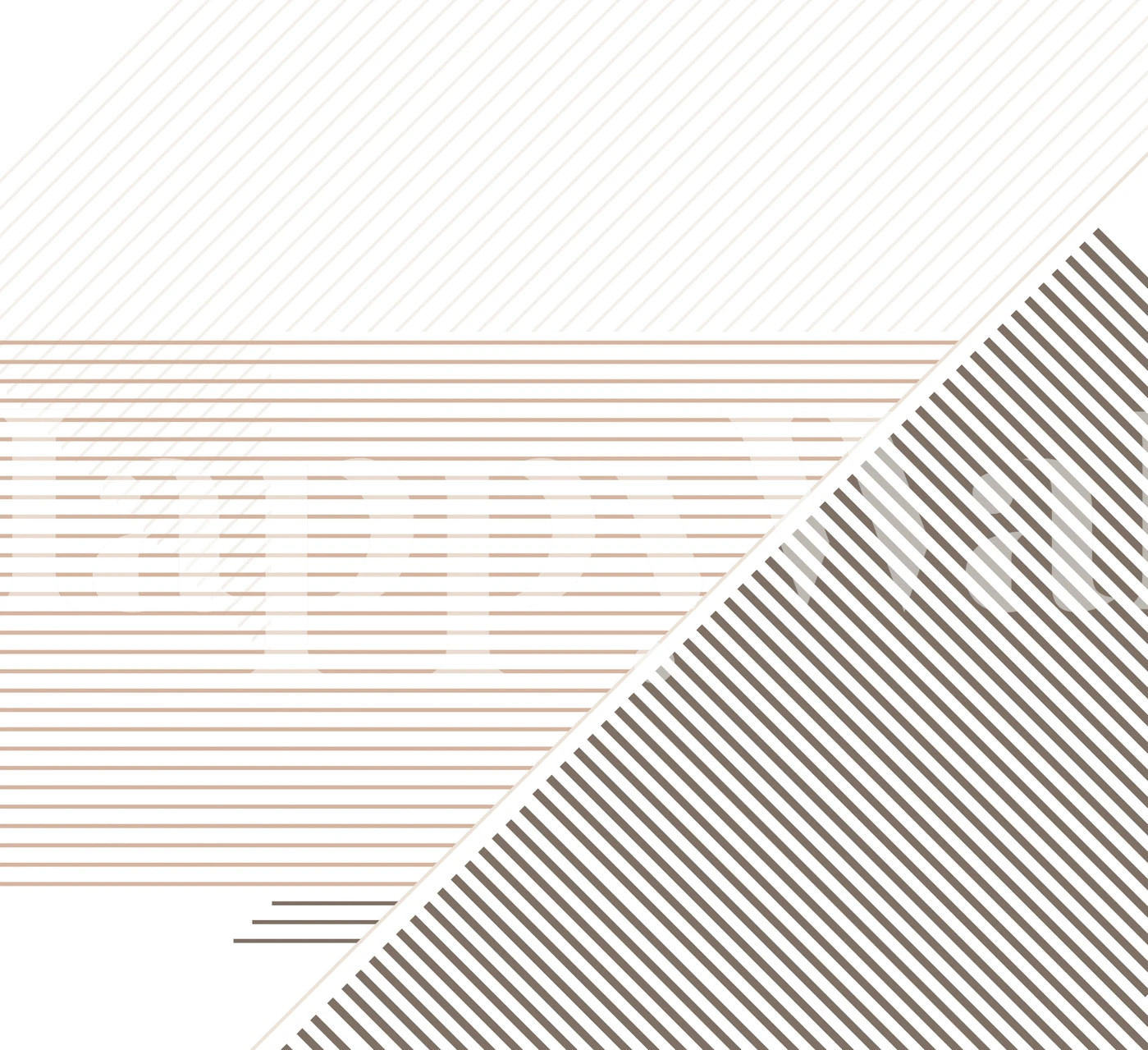 tapeta Modern Lines Coffee Caramel v místnosti