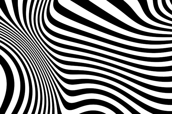 Op Art Retro Black And White