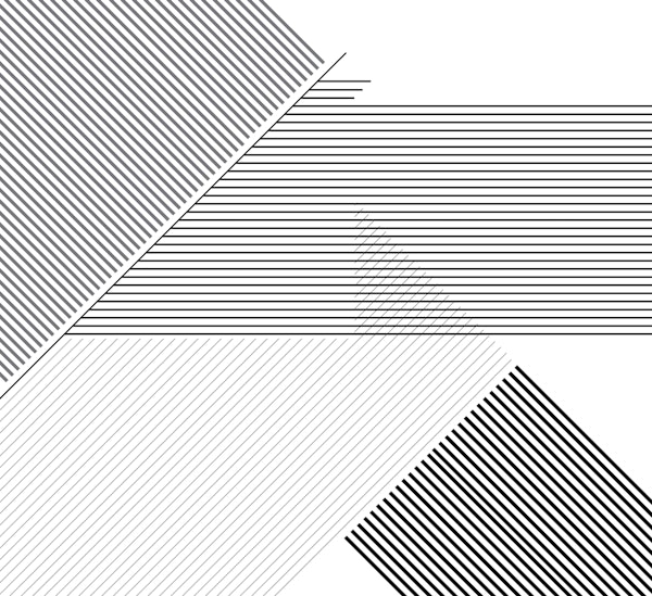 Modern Lines Black White 2