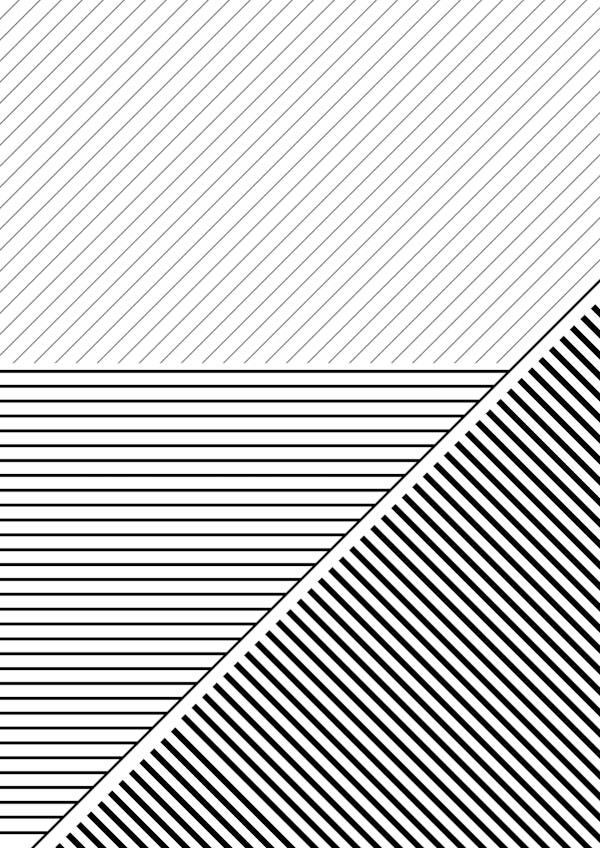 Geometric Lines Black White 2
