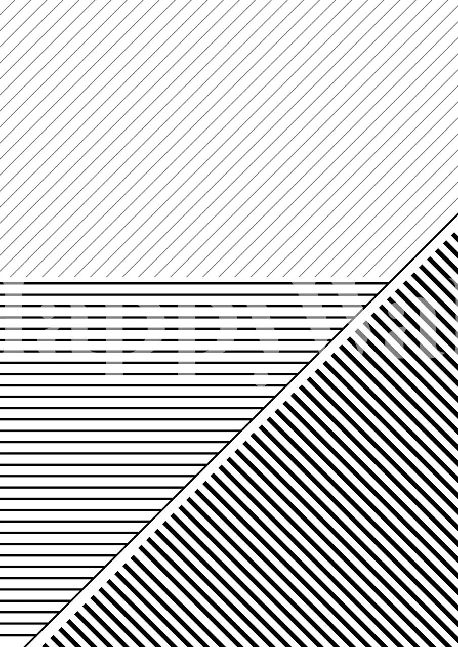 Papel de parede Geometric Lines Black White em um quarto