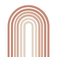 Blush Pink Boho Rainbow ταπετσαρία