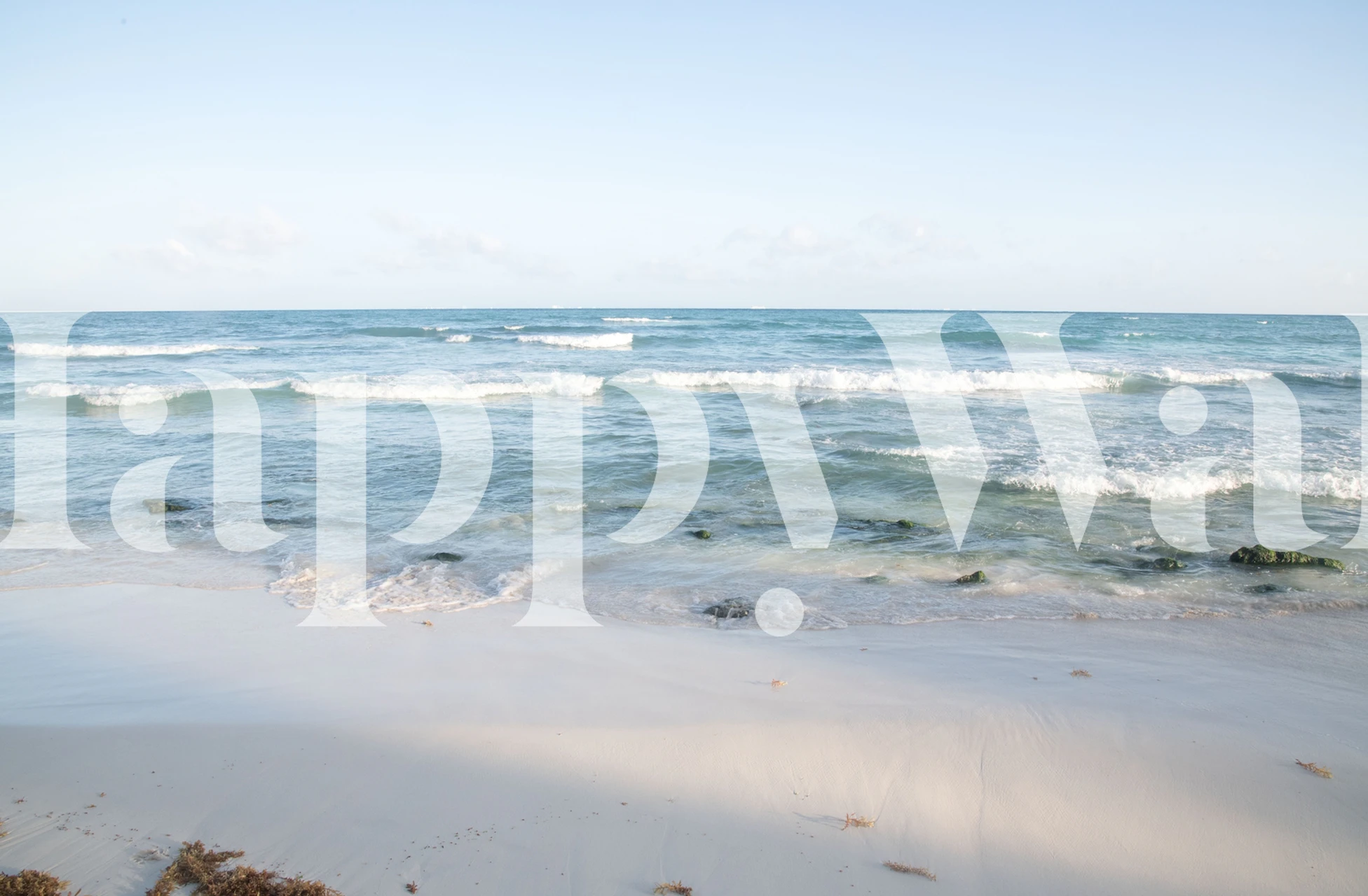 papier peint Caribbean Ocean dans une chambre