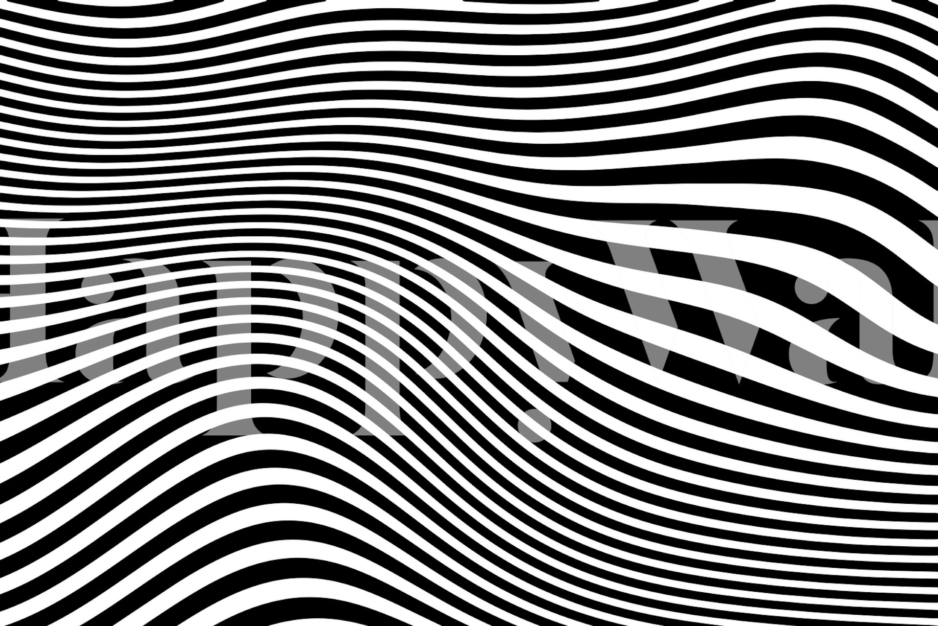 Conception de papier peint Retro Shapes And Lines