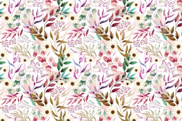 Colorful flowered meadow