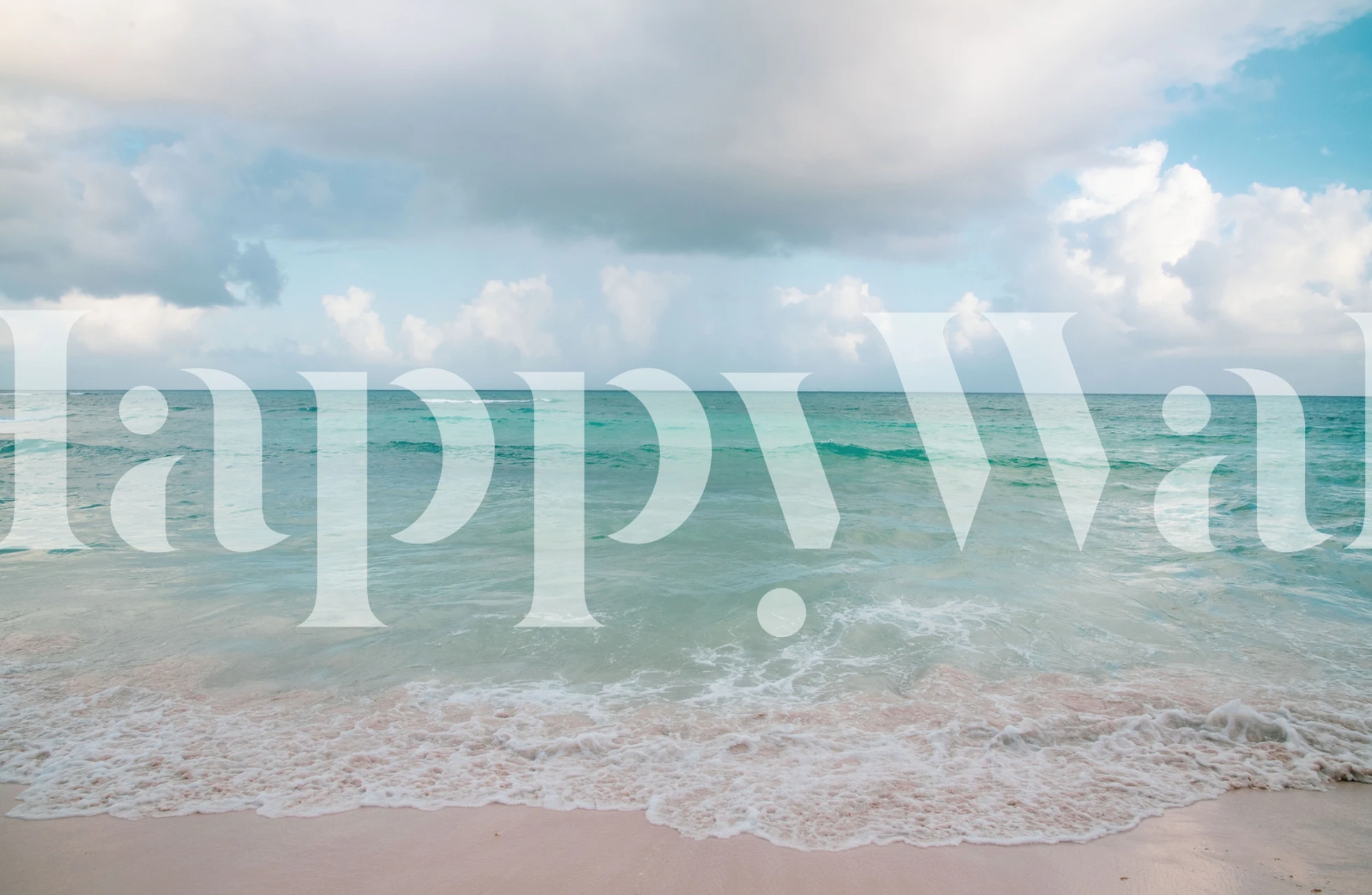 Papier peint Caribbean Ocean dans une pièce