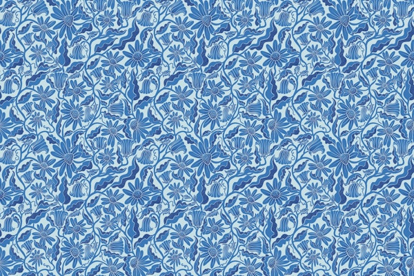 Monochrome Florals Blue