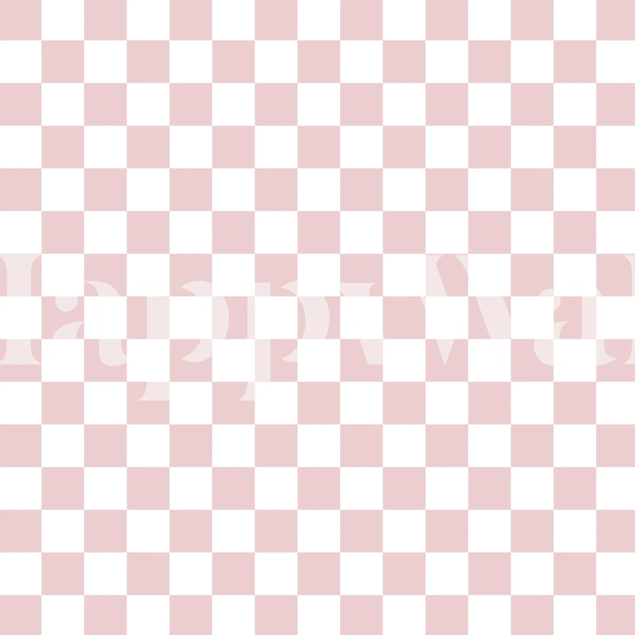 Lichtroze en wit geruit patroon muurschildering