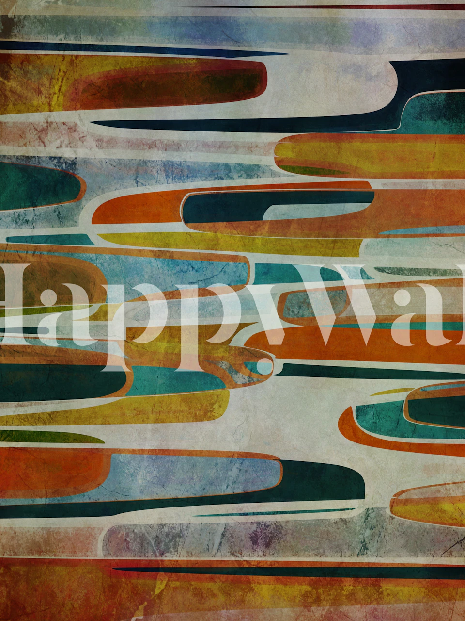 Tapeta Rounded Tips 3 wyświetlona w pomieszczeniu