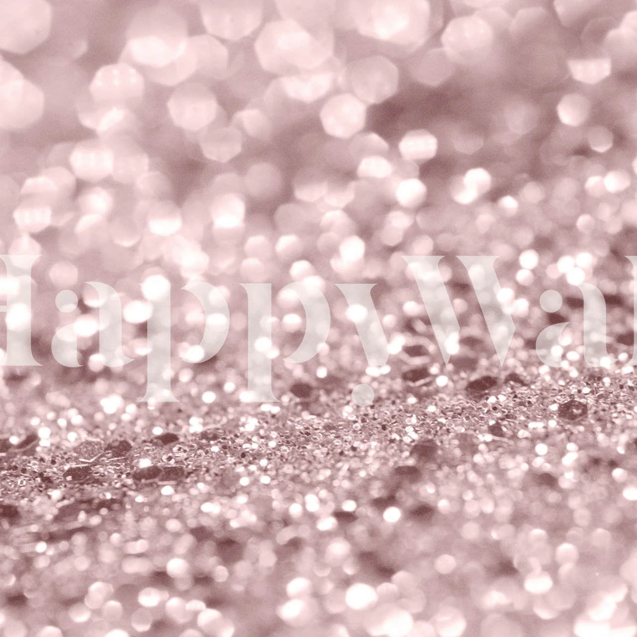 Rose gold glitter wallpaper with sparkling patterns and bokeh