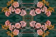 Art Nouveau floral emerald