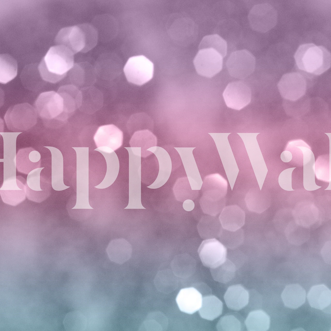 Pink bokeh glitter wallpaper with soft hexagonal shapes