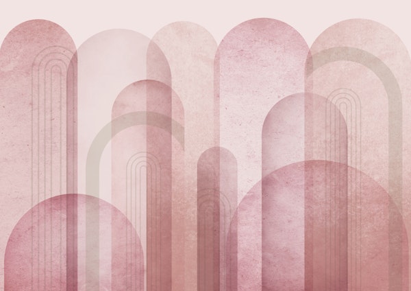Pink Mid Century Arches