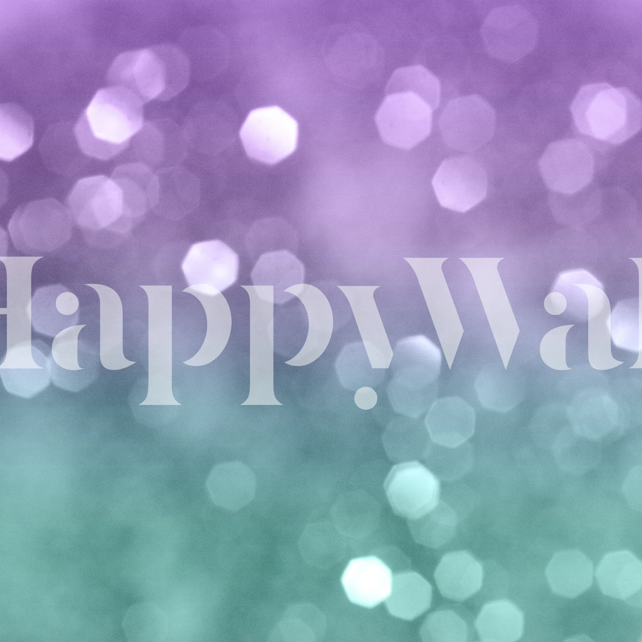 Colorful bokeh pattern in purple and green wallpaper