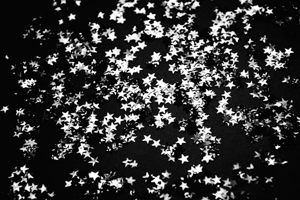 Black Night Glitter Stars 1