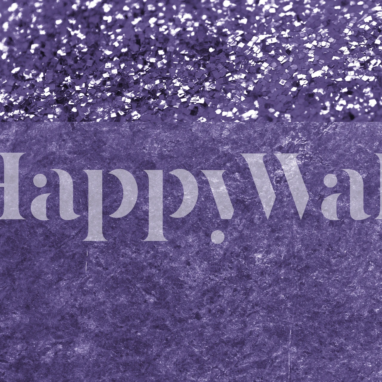 Ultra Violet Glitter 1 tapet i ett rum