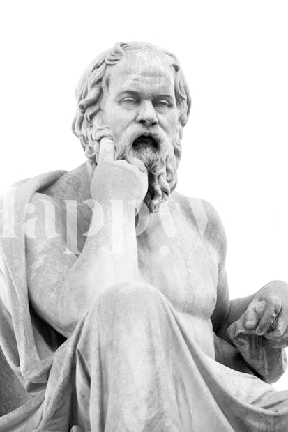Net lytter dialekt Sokrates marmorstatue 3 tapet | Happywall
