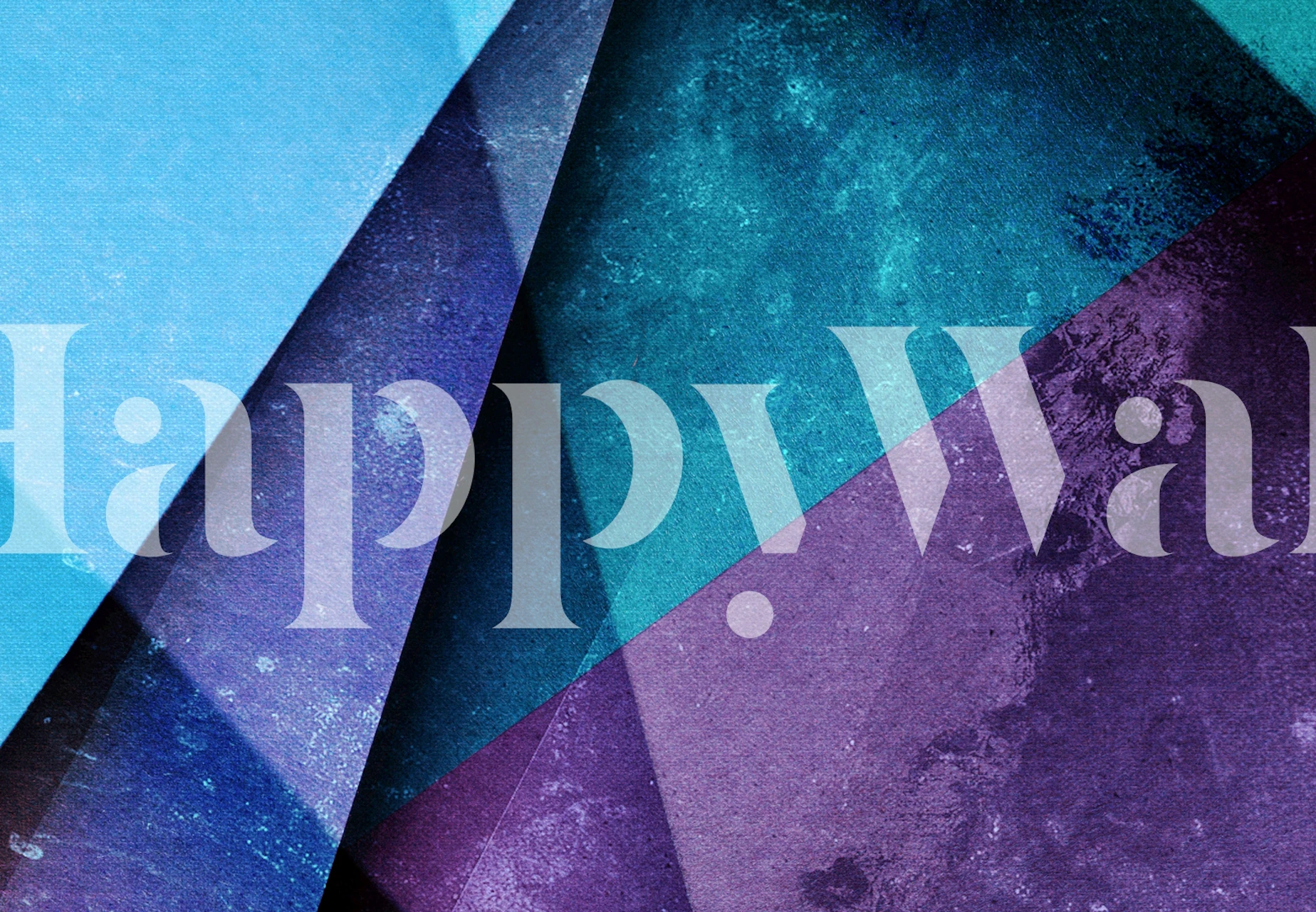 Geometric shapes in blue and purple colors wallpaper