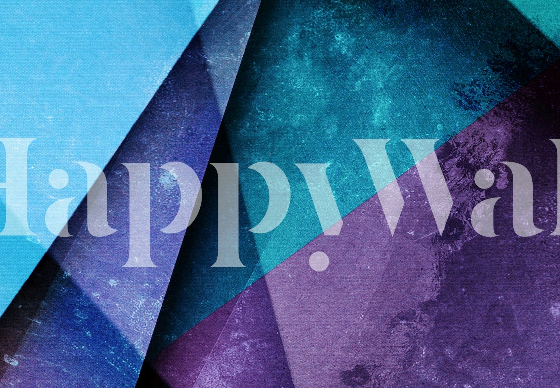 Geometric shapes in blue and purple colors wallpaper