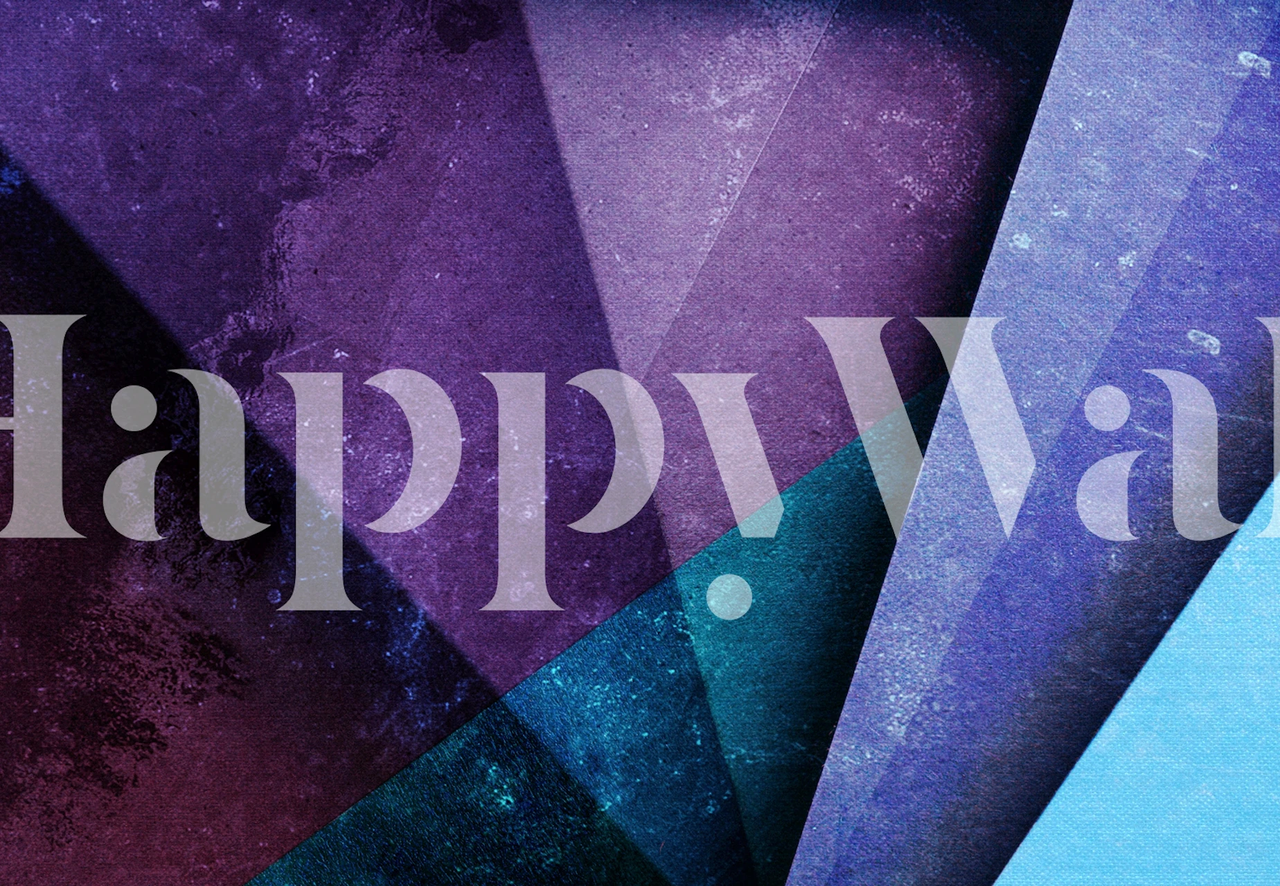 Geometric shapes in purple and teal colors, abstract wallpaper