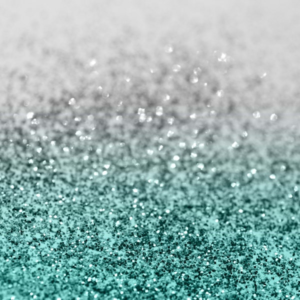 Silver Teal Ocean Glitter 1