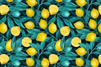 Lemon branches wallpaper