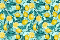 Lemon branches 2 behang