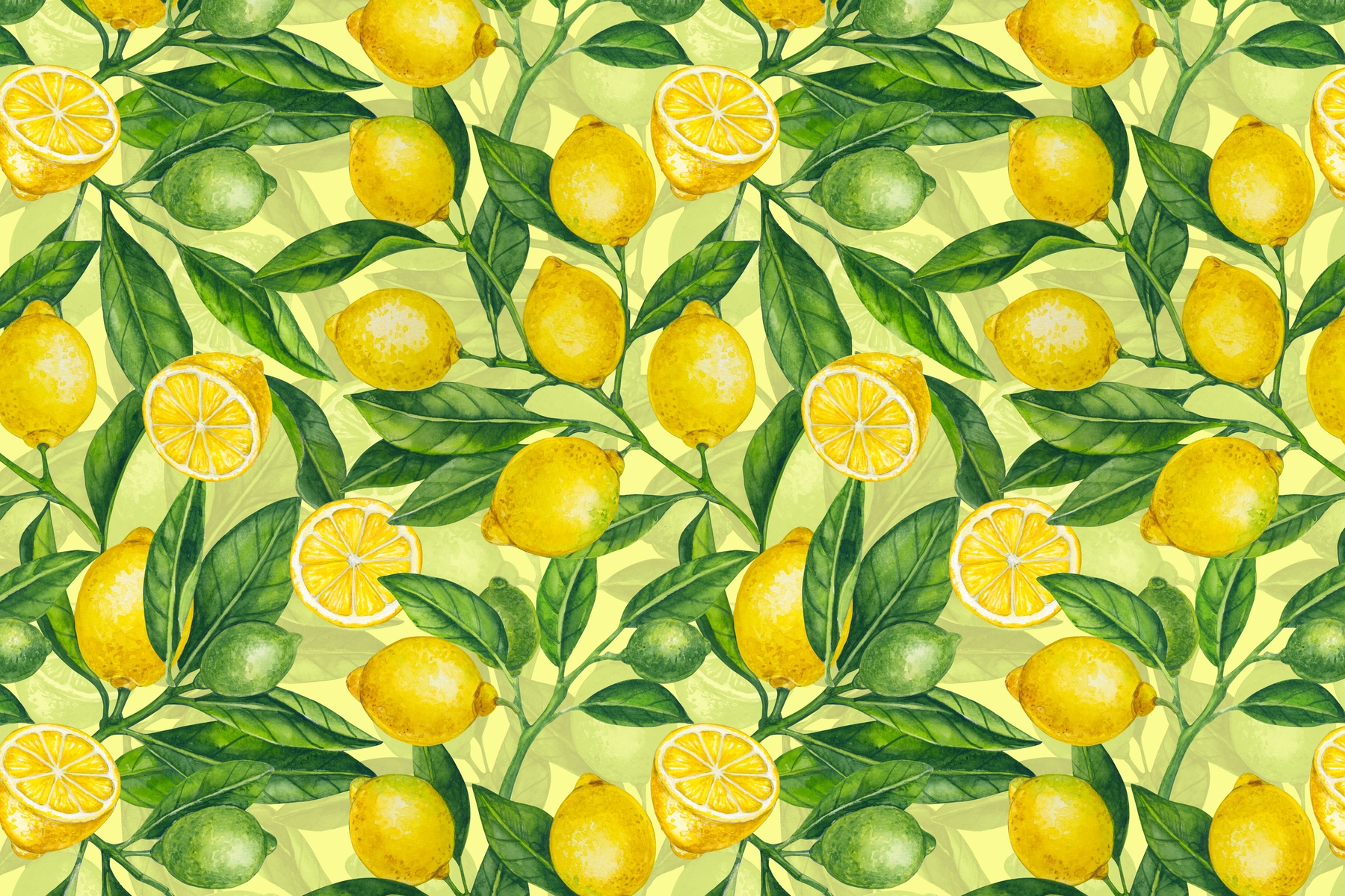 Buy Lemon Branches 4 Wallpaper | Happywall