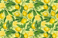Lemon branches 4 behang