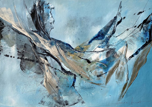 Ocean Vibes Abstract Art